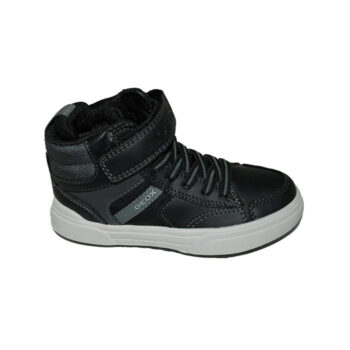 Μποτάκι δερμάτινο μαύρο γκρι<span> - </span>black, 36
