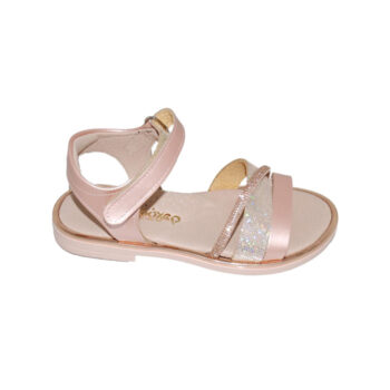 Πέδιλο δερμάτινο ροζ χρυσό<span> - </span>pink, 25