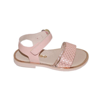 Πέδιλο δερμάτινο ροζ χρυσό<span> - </span>pink, 25