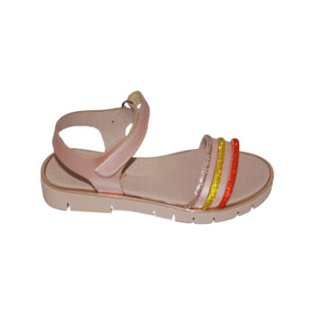 Πέδιλο δερμάτινο ροζ<span> - </span>pink, 25