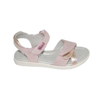 Πέδιλο δερμάτινο ροζ χρυσό<span> - </span>pink, 25