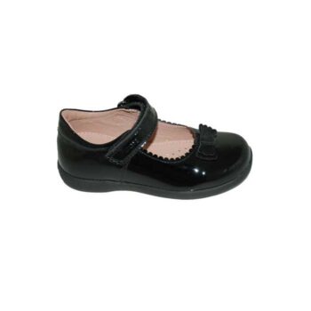 Μπαρέτα δερμάτινη λουστρίνι μαύρη<span> - </span>black, 29