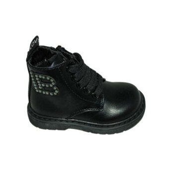 Μποτάκι δερμάτινο πρώτα βήματα μαύρο<span> - </span>black, 22