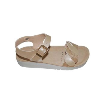 Πέδιλο δερμάτινο χρυσό<span> - </span>gold, 34