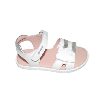 Πέδιλο δερμάτινο ροζ<span> - </span>white, 34