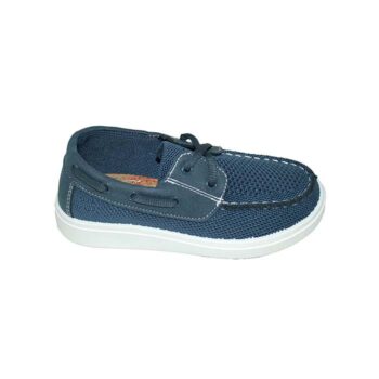 Κλειστό ύφασμα με δέρμα μπλε<span> - </span>blue, 38