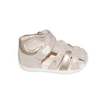 Παπουτσοπέδιλο πρώτα βήματα δερμάτινο χρυσό<span> - </span>brown, 23