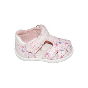 Παπουτσοπέδιλο πρώτα βήματα δερμάτινο ροζ λευκό