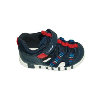 Παπουτσοπέδιλο πρώτα βήματα δερμάτινο και ύφασμα μπλε<span> - </span>blue, 20