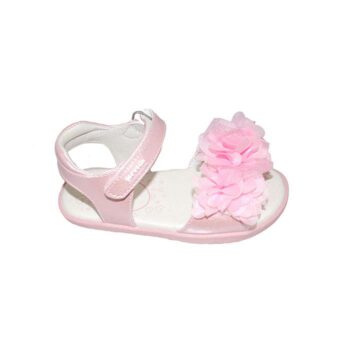 Πέδιλο δερμάτινο ροζ