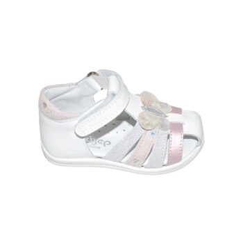 Παπουτσοπέδιλο πρώτα βήματα δερμάτινο λευκό ροζ<span> - </span>white, 25
