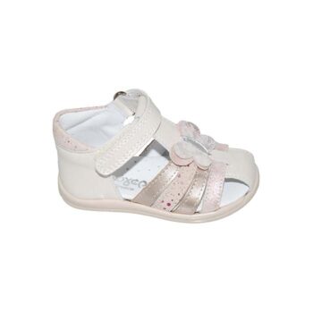 Παπουτσοπέδιλο πρώτα βήματα δερμάτινο χρυσό ροζ