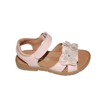 Πέδιλο δερμάτινο ροζ