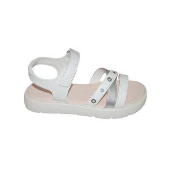 Πέδιλο δερμάτινο λευκό