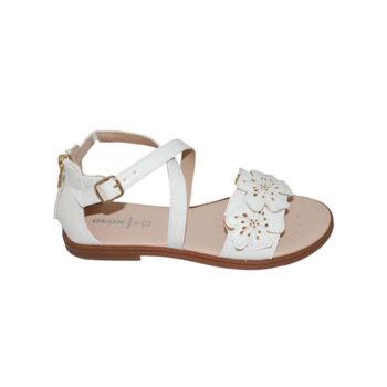 Πέδιλο δερμάτινο λευκό