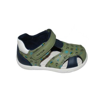 Παπουτσοπέδιλο πρώτα βήματα δερμάτινο χακί