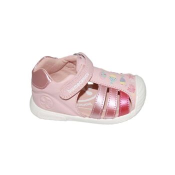 Παπουτσοπέδιλο πρώτα βήματα δερμάτινο ροζ