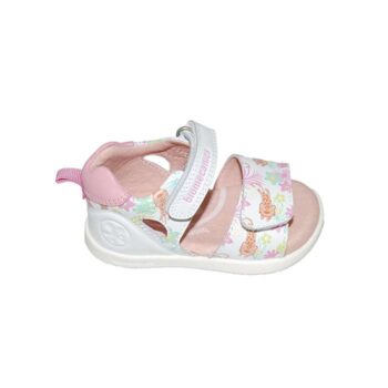 Πέδιλο κλειστή φτέρνα δερμάτινο λευκό