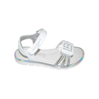 Πέδιλο δερμάτινο λευκό