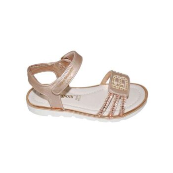 Πέδιλο δερμάτινο χρυσό