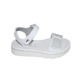 Πέδιλο δερμάτινο λευκό