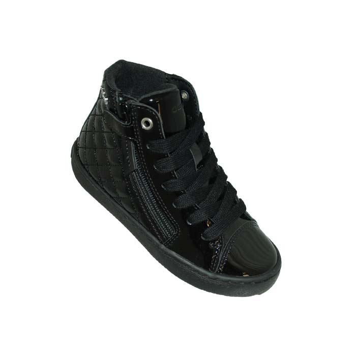 Ankle boot leather patent black Μποτάκι δερμάτινο λουστρίνι μαύρο