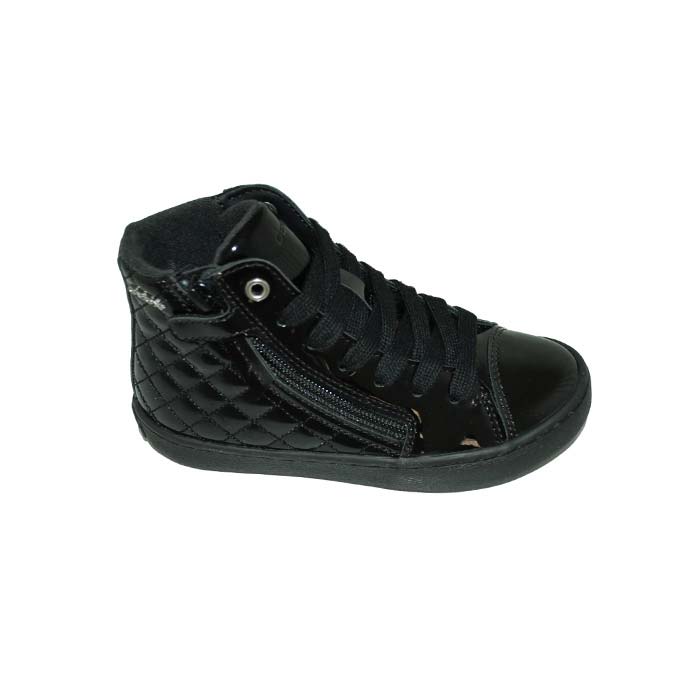 Ankle boot leather patent black Μποτάκι δερμάτινο λουστρίνι μαύρο