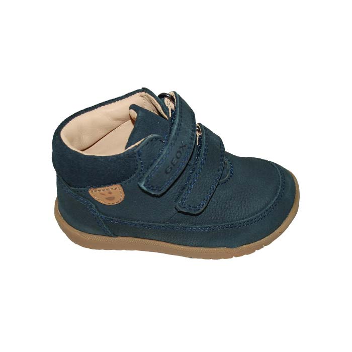 Ankle boot first step suede leather blue Μποτάκι πρώτα βήματα δερμάτινο σαμουά μπλε